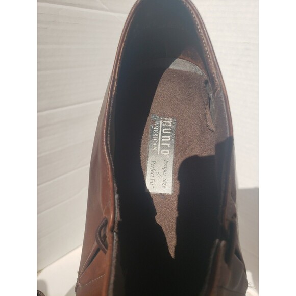 Munro "Revere" Chocolate Brown Leather Slip-On Pump #M281421 Women's 11 Narrow - Picture 11 of 16